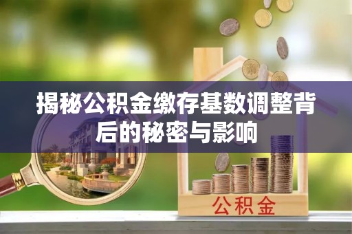 满洲里揭秘公积金缴存基数调整背后的秘密与影响
